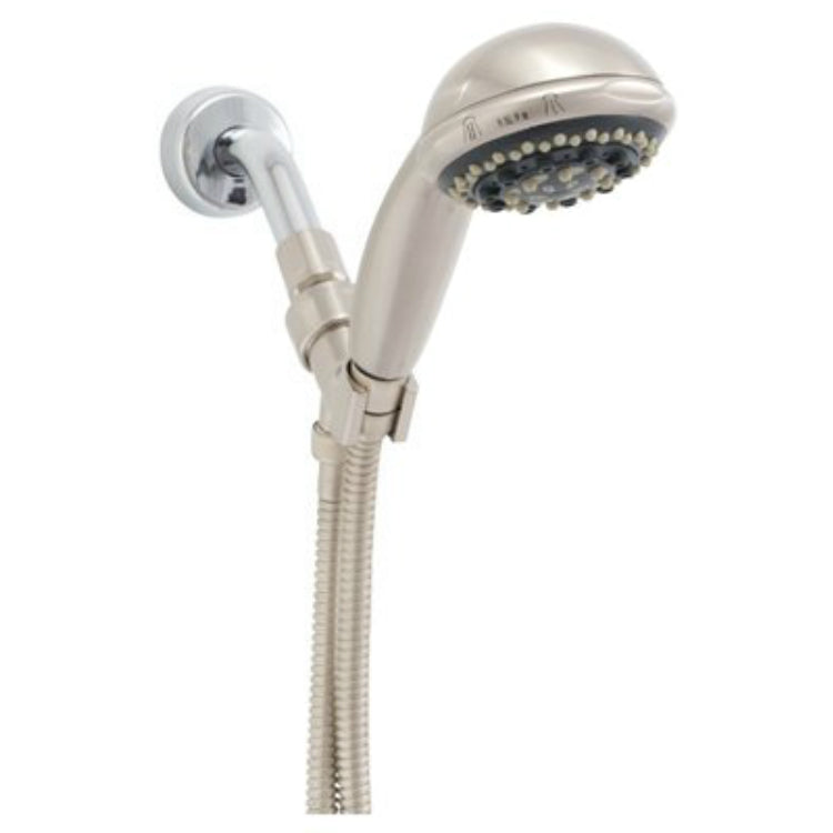 Whedon AFR6C-N Rainbo Massage Hand Shower System, 7 Spray Settings, Brush Nickel