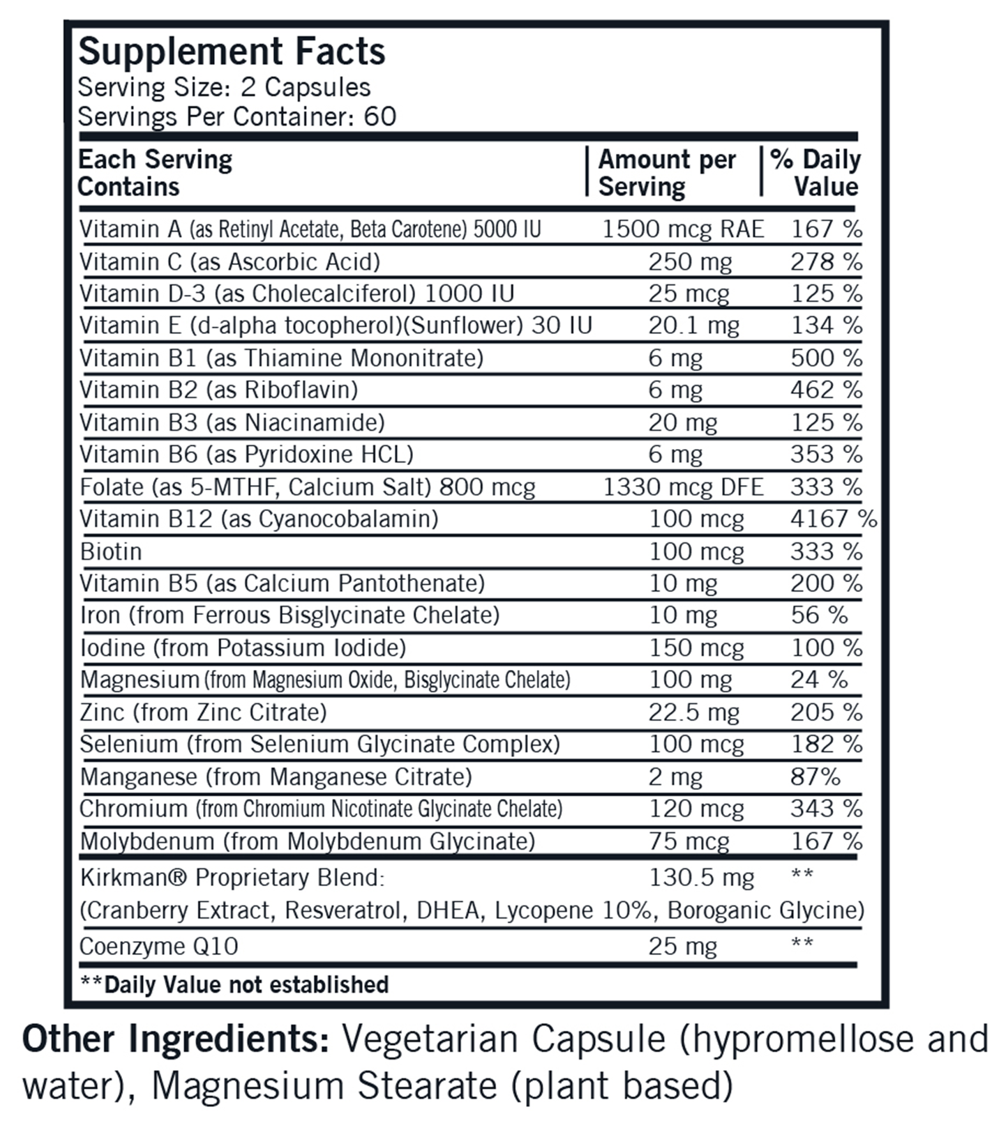 Women's Multi-Vitamin & Mineral